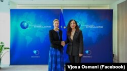 Косовската претседателка Вјоса Османи и високата претставничка на Европската Унија, Каја Калас, се сретнаа во Њујорк на 25 септември.