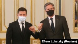 AQSh davlat kotibi Entoni Blinken va Ukraina prezidenti Vladimir Zelenskiy - Kiev, 6 - may, 2021