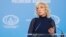 Russian Foreign Ministry spokeswoman Maria Zakharova