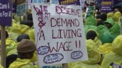 Америка требует повысить «минималку» до $15 в час (видео)