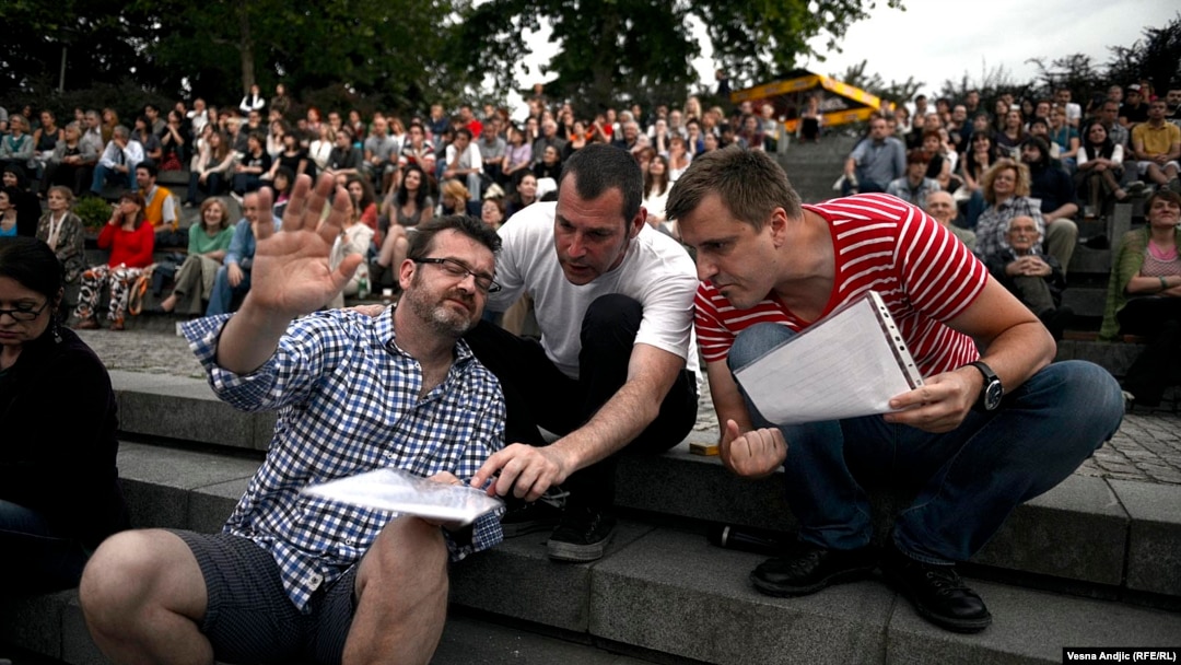 Kruno Lokotar, Vladimir Arsenijević i Ivan Bevc na Krokodilu 