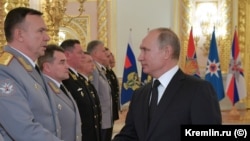 General Fanil Sarvarov Kremldə mərasimdə