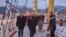 Ministri spoljnih poslova Crne Gore i Hrvatske, Ervin Ibrahimović i Gordan Grlić Radman, na brodu Jadran oko kojeg se spore dve zemlje, 13. januar 2025.