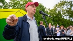 Валер Цапкала ў Горадні 5 чэрвеня