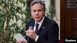 Američki državni sekretar Antony Blinken u posjeti Američkom univerzitetu u Kairu, Egipat, 29. januara 2023.