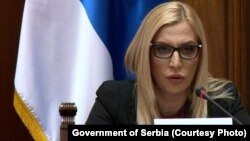 Ministrja serbe e Drejtësisë, Maja Popoviq.