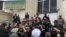 Mahmoud Ahmadinejad, Iranian ex-president, who was barred from entering a courtroom, addressing a crowd in Tehran, Feb. 14, 2018
