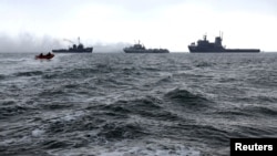 Іранські та азербайджанські військові кораблі в Каспійському морі (архівне фото)