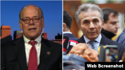 სტივ კოენი (მარცხნივ) და ბიძინა ივანიშვილი