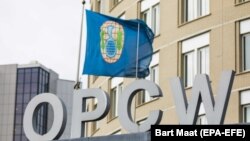 Штаб-квартира Организации по запрещению химического оружия в Гааге. 4 апреля 2018 года