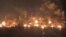 Пожежа на Феодосійській нафтобазі після удару безпілотників у ніч на 13 жовтня 2025 року. Скріншот із відео