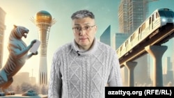 "Ахуал сегодня" YouTube-арнасының авторы Азамат Омаров суретінен коллаж