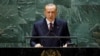 Реджеп Таїп Ердоган під час виступу на 76-й сесії Генасамблеї ООН