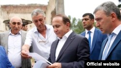 Armenia -- Prime Minister Hovik Abrahamian visits Lori province, 14Aug2016