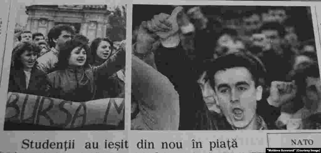 &quot;Moldova Suverană&quot;, 17 octombrie 1992, greva studenţilor