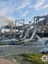 Херсон. Зруйнований 16 квітня 2025 року російським бомбардуванням КАБами льодовий палац «Фаворит-Арена»