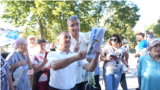 Moldova election: Electoral meetings of Our Party. Renato Usatîi in Fălești