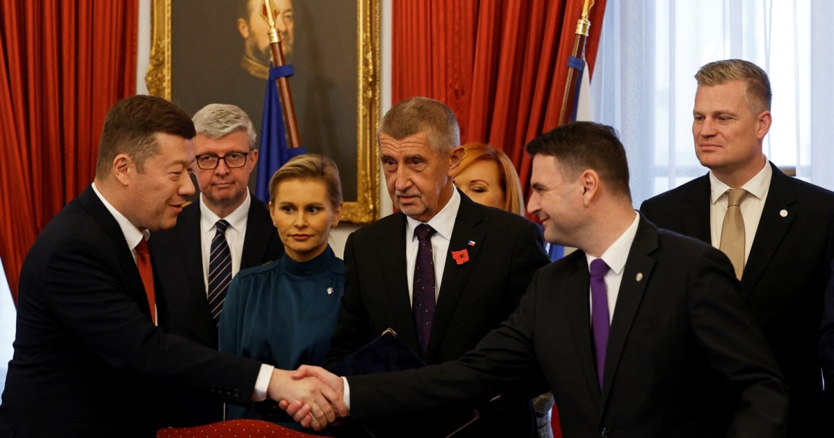 ჩეხეთში ბაბიშმა და პარტნიორებმა კოალიციურ შეთანხმებას მოაწერეს ხელი