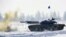 A Russian Army tank fires during a live-fire training exercise in the Kahabarovsk region on March 3.