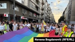 Pamje nga marshi i organizuar të shtunën në Beograd.