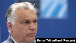 Orbán Viktor miniszterelnök Brüsszelben 2021. június 14-én