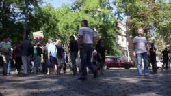 В Одесі активісти мітингували біля поліцейського управління і перекривали вулицю