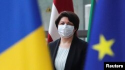 Premierul Natalia Gavrilița în prima sa vizită oficială la UE, Bruxelles, 27 septembrie 2021.