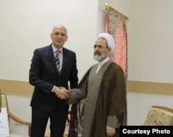 ზაზა ვაშაყმაძე და ალირეზა არაფი 2018 წელს ირანში გამართულ შეხვედრაზე