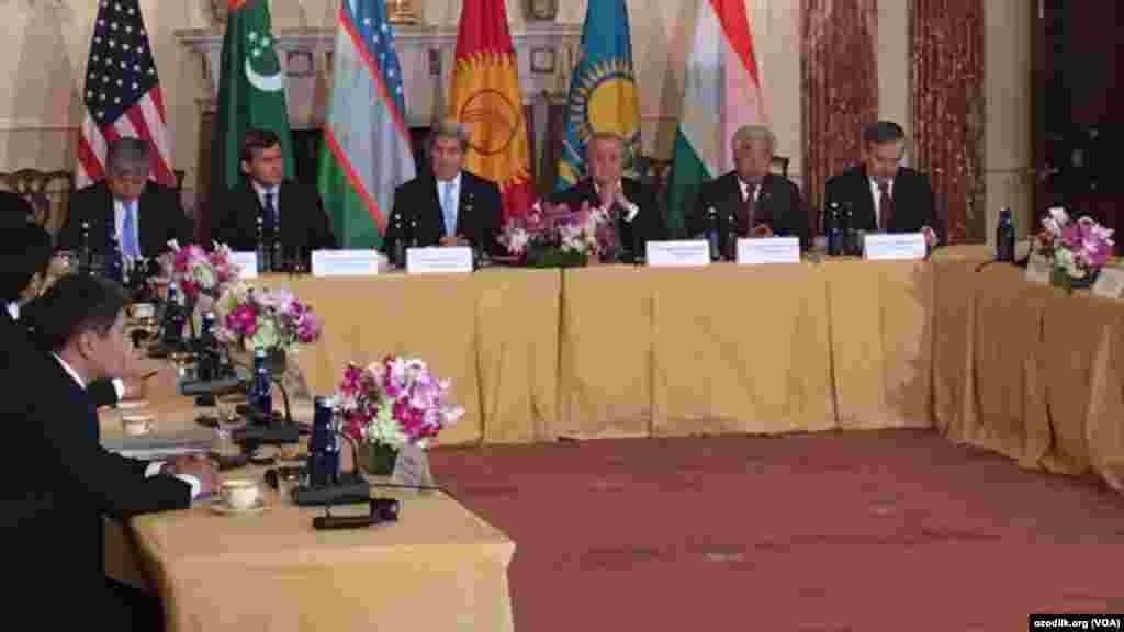 Встреча государственного секретаря США Джона Керри в Вашингтоне с министрами иностранных дел пяти стран Центральной Азии, 3 августа 2016