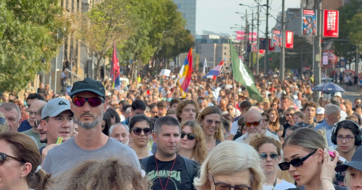 Belgrade Rally Accuses Police Of Using Violence Against Anti-Government Protesters