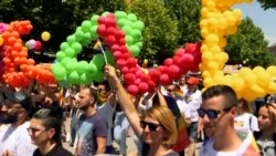 Hundreds Dance Their Way Through Pristina For Kosovo's Fifth Pride Parade