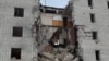 The entrance of a house destroyed as a result of Russian shelling, Sumy region, January 4, 2025