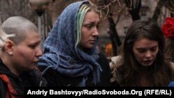 Активистки FEMEN после возвращения из Белоруссии