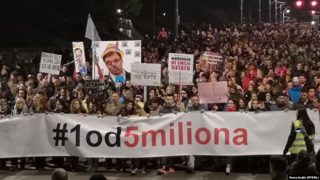 Protest "Jedan od pet miliona" u Beogradu, 2. mart 2019.