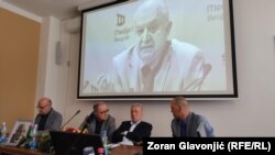 Na komemoraciji Vladimiru Goatiju u Beogradu govorili su Nemanja Nenadić, Zoran Lutovac, Danilo Šuković i Miloš Bešić