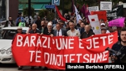 Protest u Prištini, 1. maja 2025.