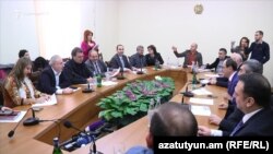 Armenia -- A session of the Parliament Committee on Foreign Affairs in Yerevan, 29Nov2017 