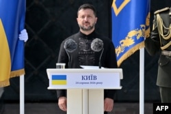 Президент Володимир Зеленський під час промови до Дня Незалежності. 24 серпня 2026 року