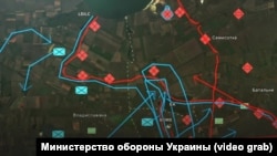 Российские и украинские позиции в системе "Дельта"