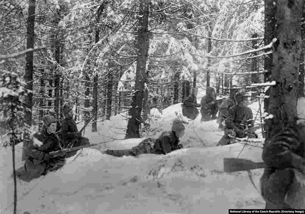 The Czech and Slovak volunteers (pictured on a patrol on the Eastern Front) saw themselves as freedom fighters against an oppressive regime. But the Austro-Hungarian authorities considered them traitors to the empire...