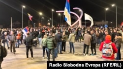 Studenti u blokadi u Ubu na putu iz Obrenovca ka Valjevu, 12. februar 2026. 