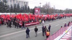 Marș și miting electoral PSRM la Chișinău. Mesaje pro-și contra