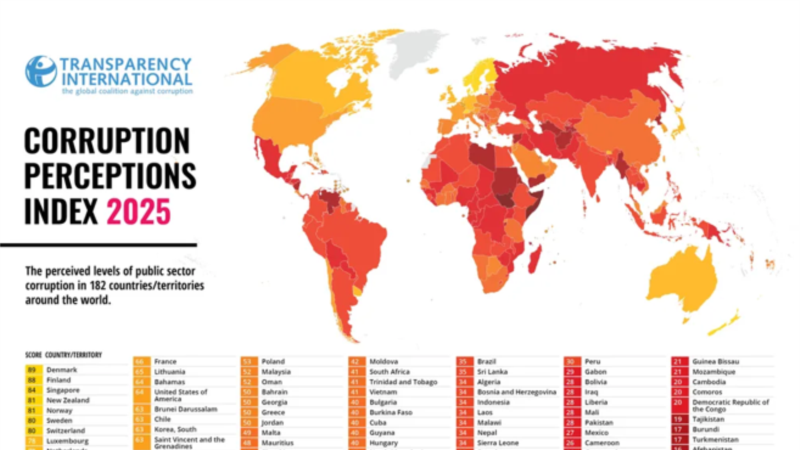 Transparency International: Türkmenistan Merkezi Aziýanyň “iň korrumpirlenen” ýurdy