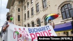 Protest Accept la Primăria Capitalei pentru boicotarea paradei Pride 2021