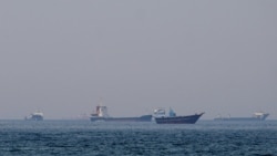  Ships and boats in the Strait of Hormuz off the coast of Oman on April 20