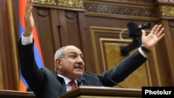 Armenia - Prime Minister Nikol Pashinian speaks in the Armenian parliament, Yerevan, June 17, 2026.