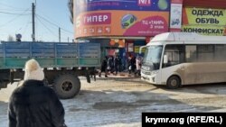 Пасажирський автобус ПАЗ у Керчі