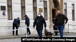 Policija na mjestu napada policajca, Zagreb