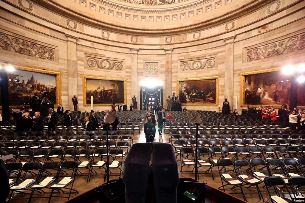 Përgatitjet për ceremoninë e betimit të presidentit të 47-të të SHBA-së.