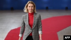 Estonian Prime Minister Kaja Kallas is reportedly taking over as the EU's foreign policy chief. (file photo)